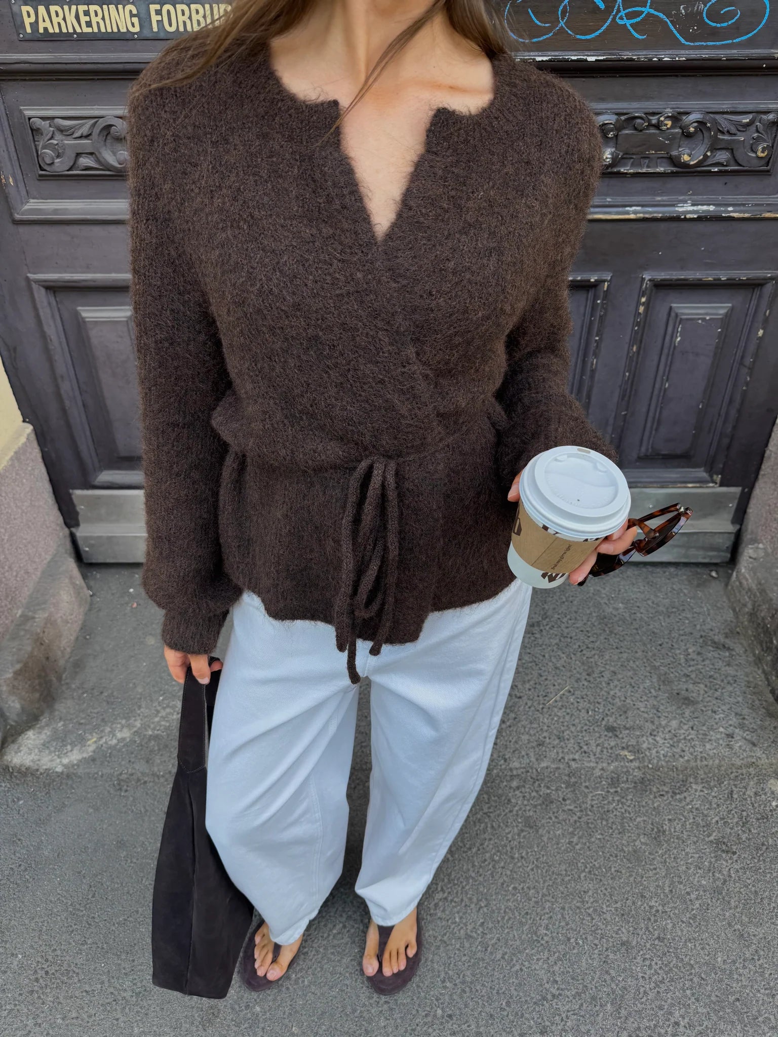 VMBERRY Knitted Cardigan - Chocolate Torte